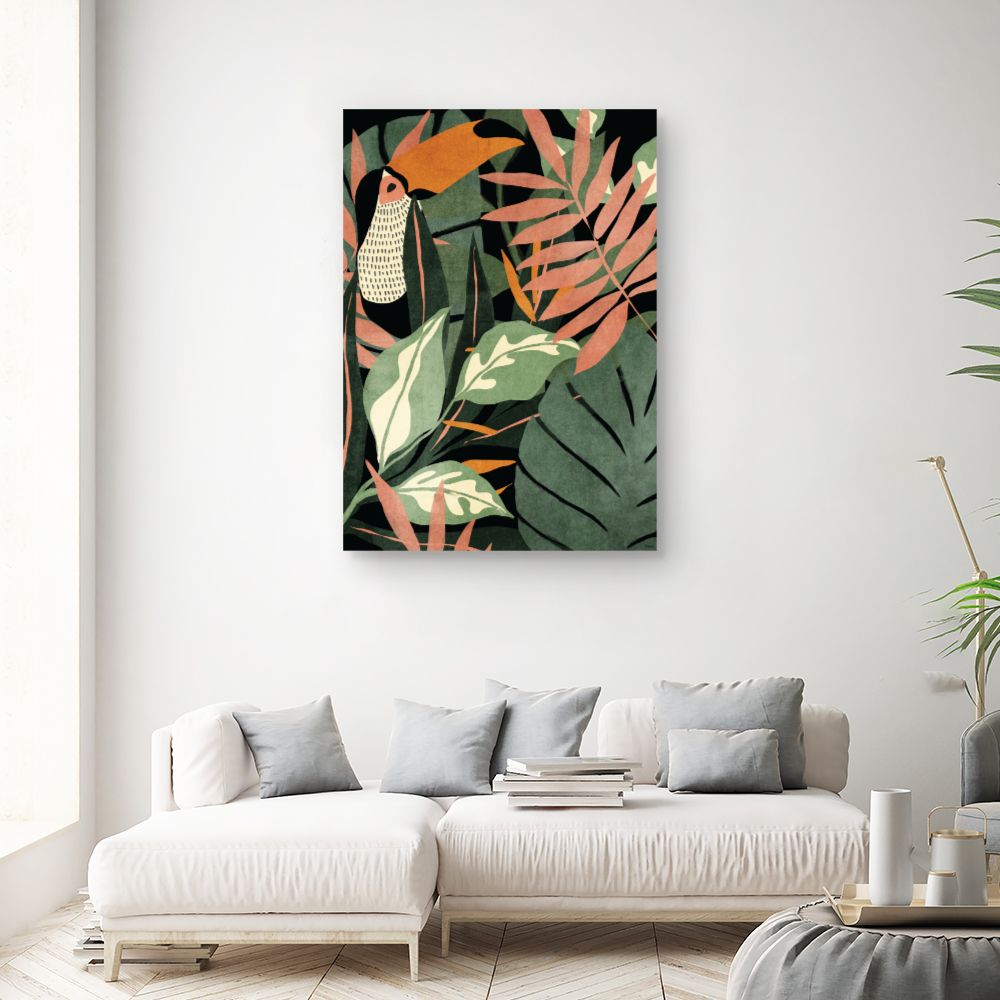 Tableau Jungle exotique luxuriante