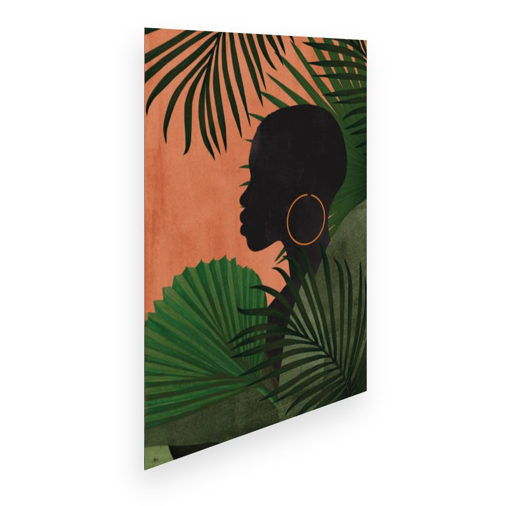 Affiche Silhouette tropicale élégante