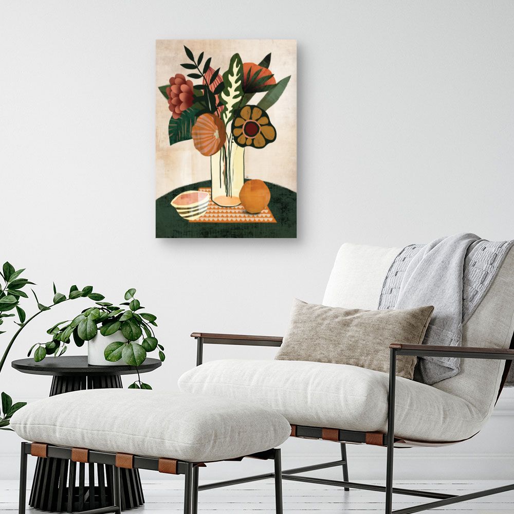 Tableau Bouquet floral vibrant