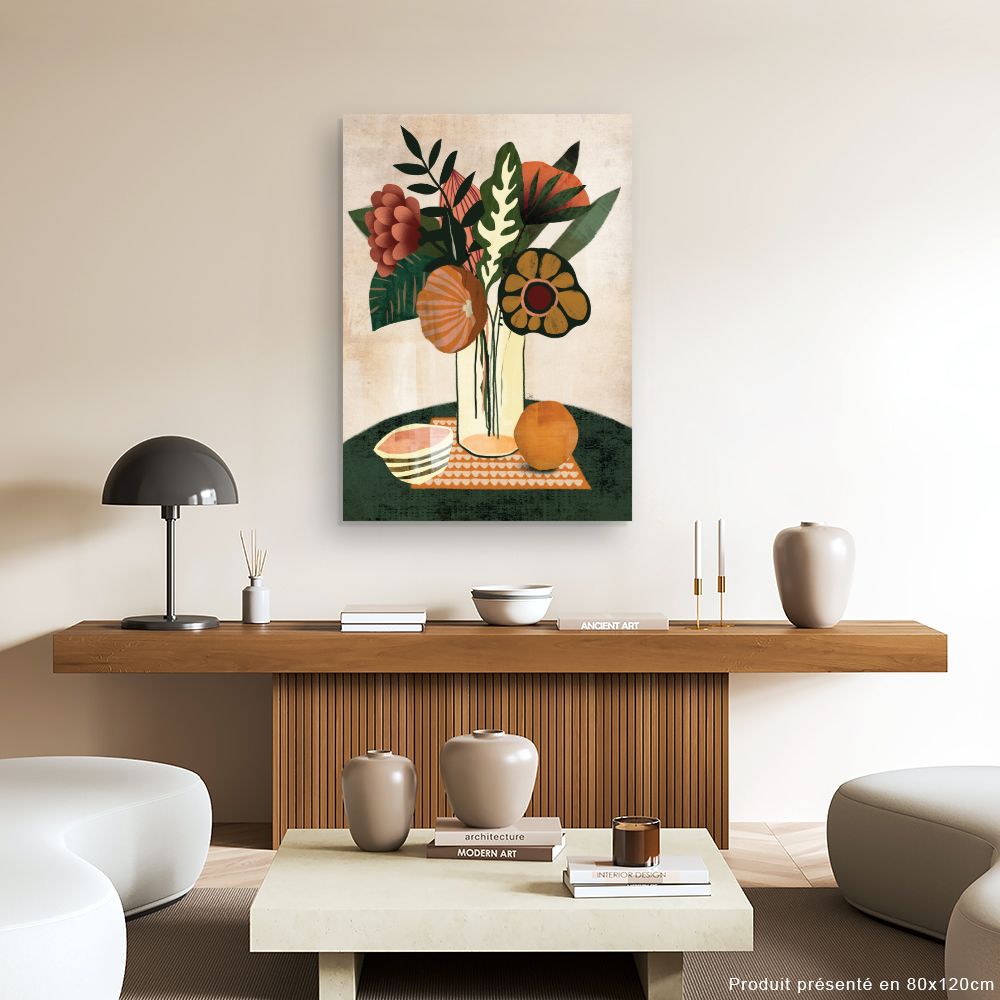 Tableau Bouquet floral vibrant
