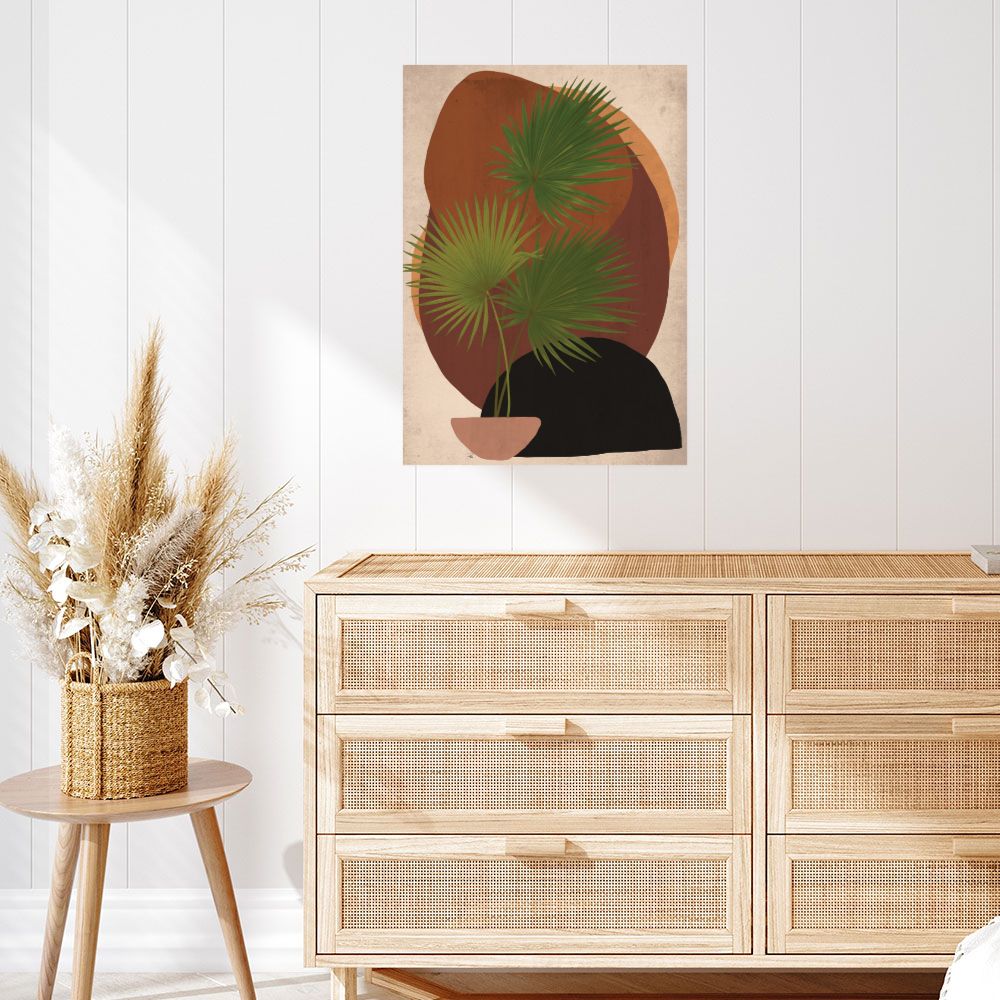 Affiche Feuilles exotiques modernes