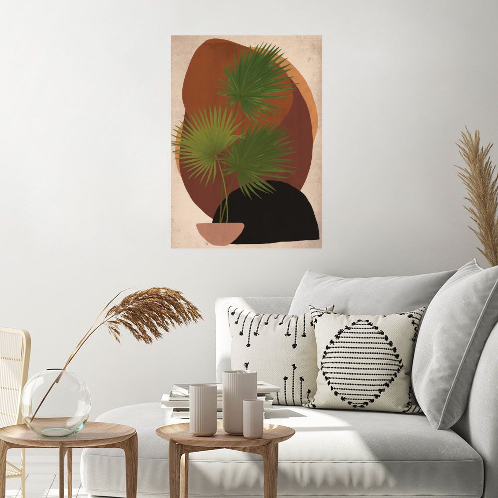 Affiche Feuilles exotiques modernes