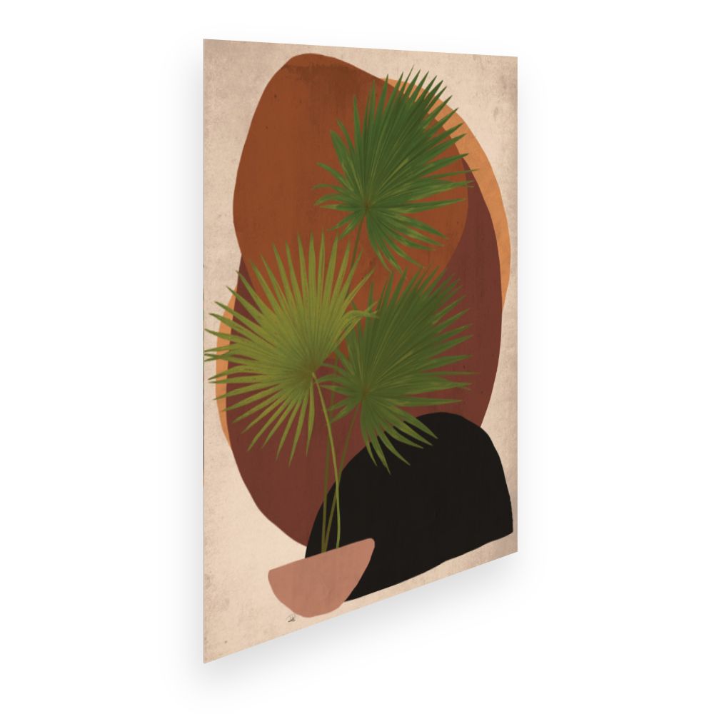 Affiche Feuilles exotiques modernes