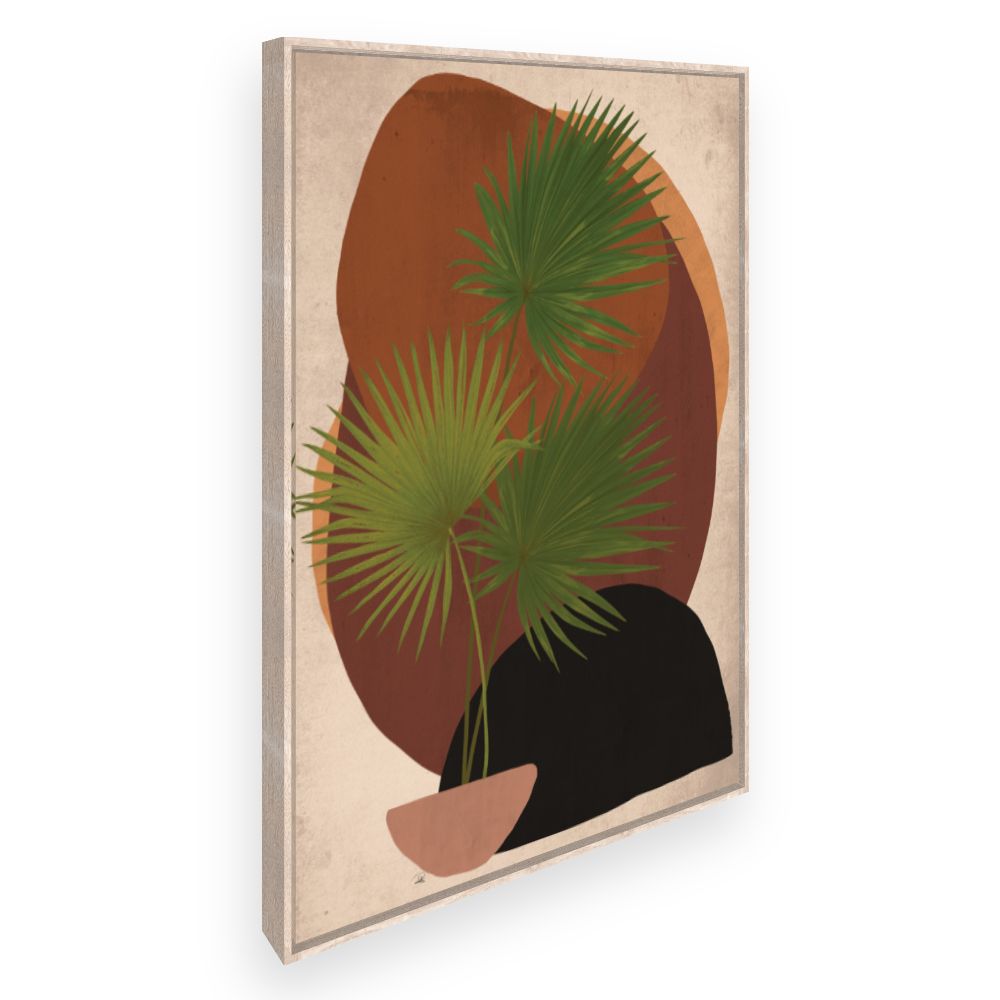 Toile Feuilles exotiques artistiques