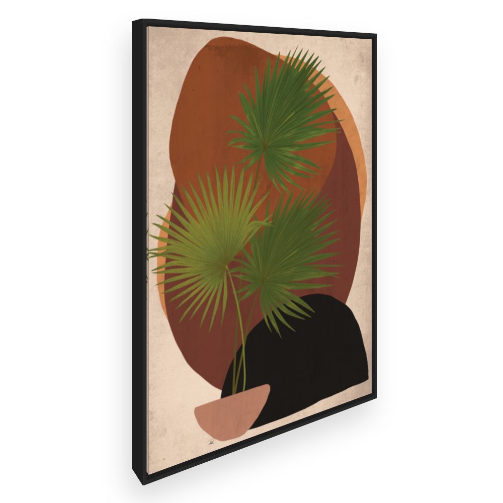 Toile Feuilles exotiques artistiques