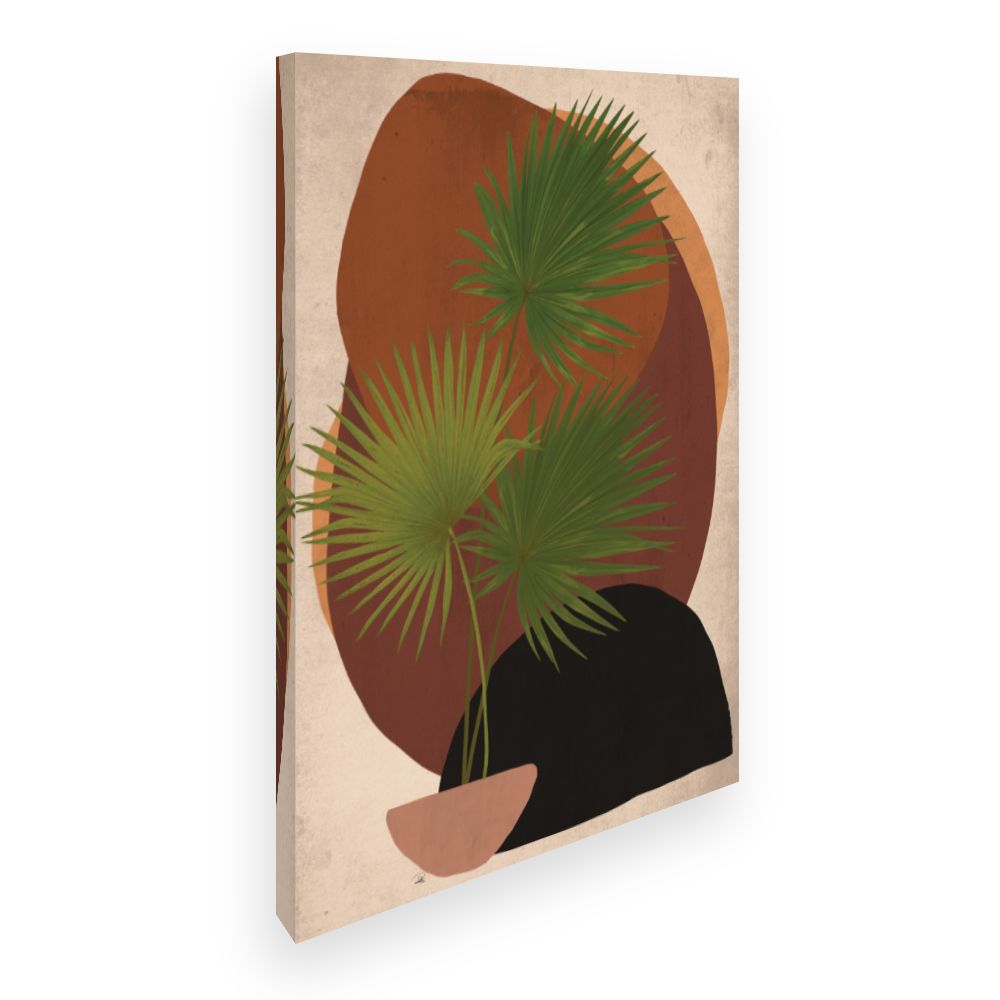 Toile Feuilles exotiques artistiques