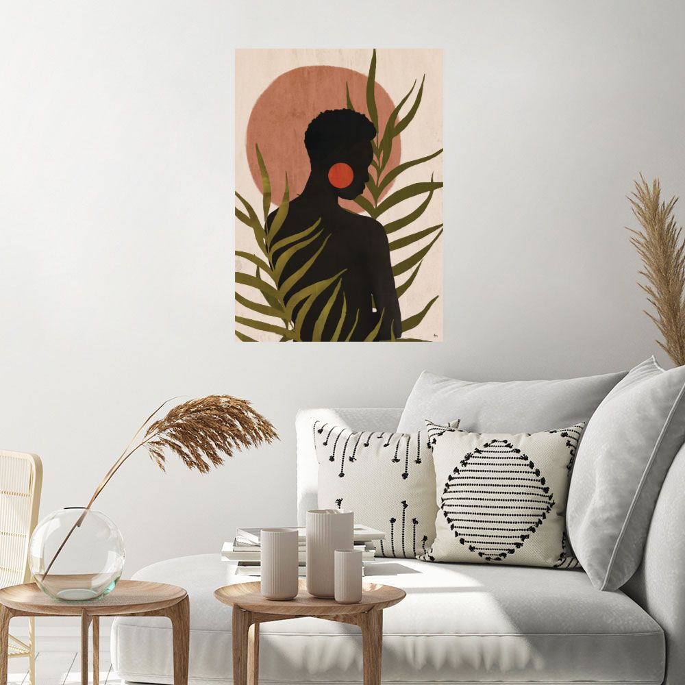 Affiche Silhouette végétale élégante