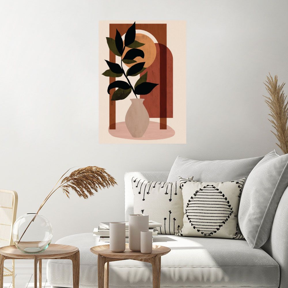 Affiche Vase botanique moderne