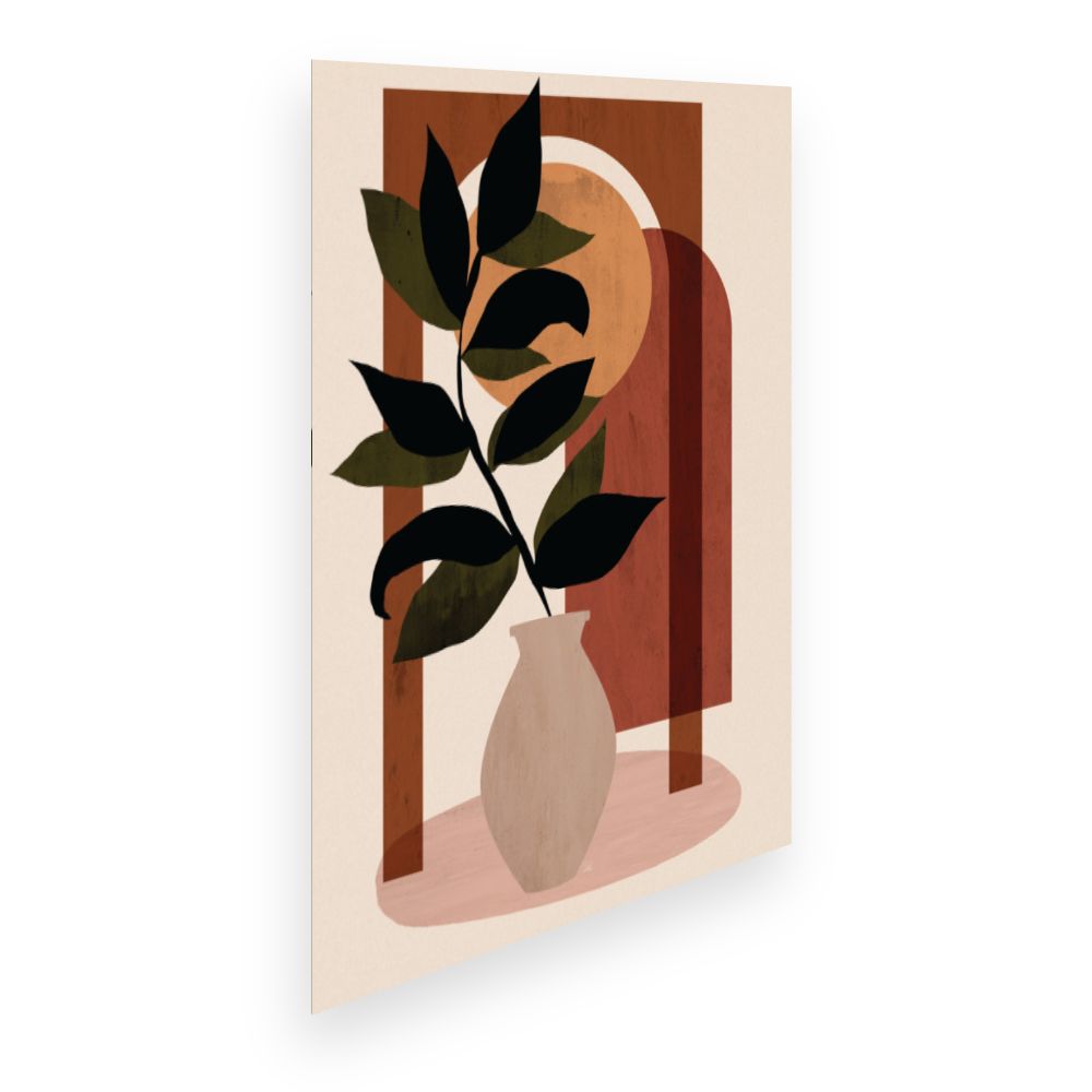 Affiche Vase botanique moderne