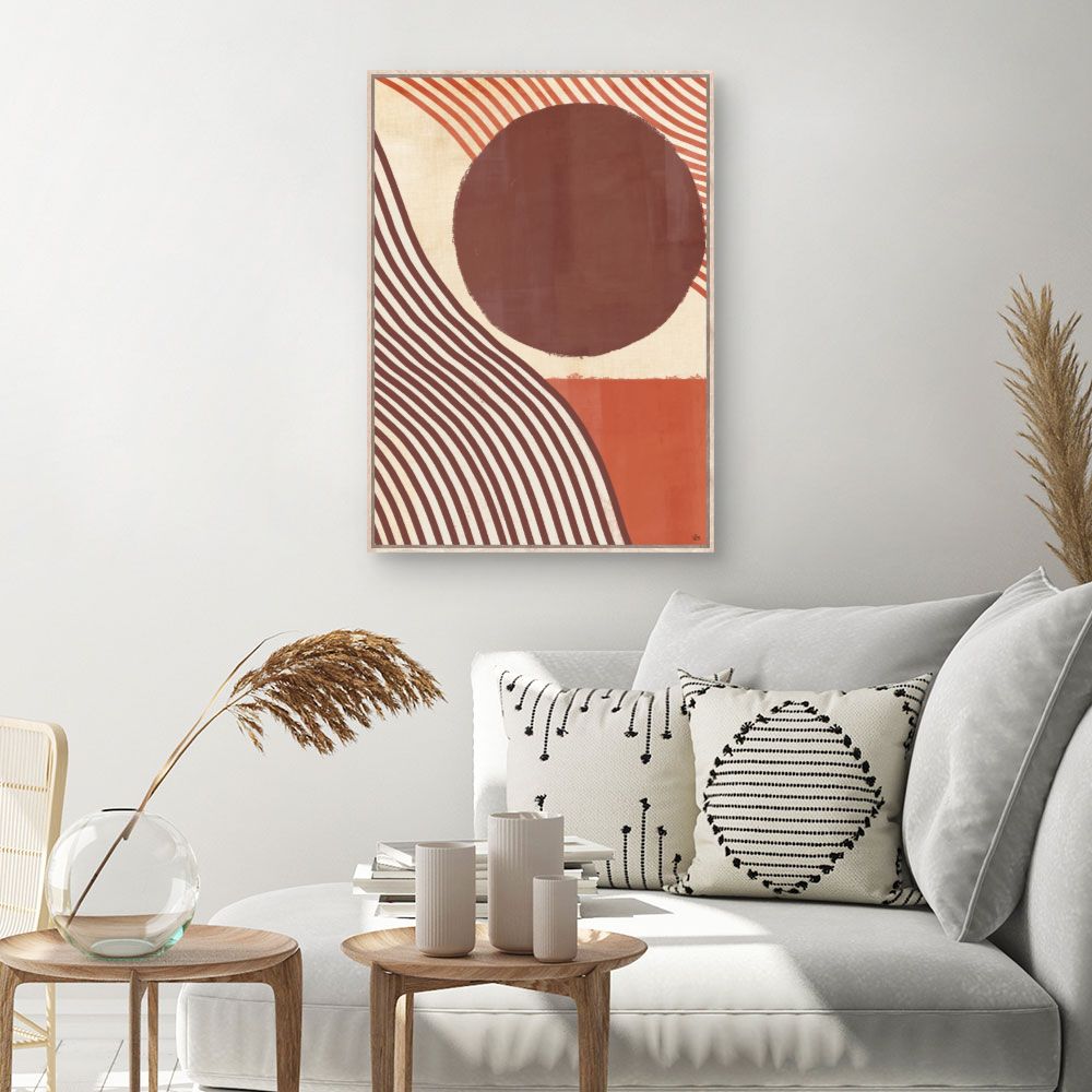 Tableau Lignes ondulées modernes