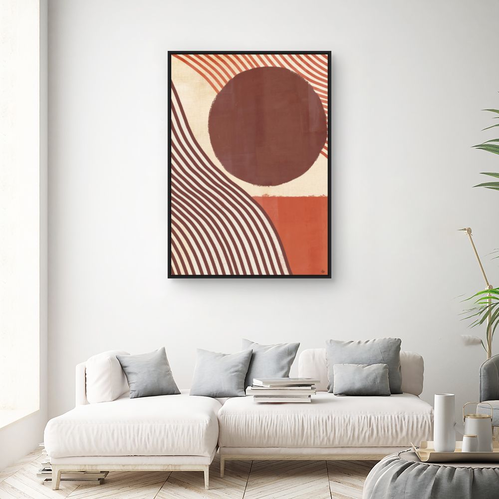 Tableau Lignes ondulées modernes