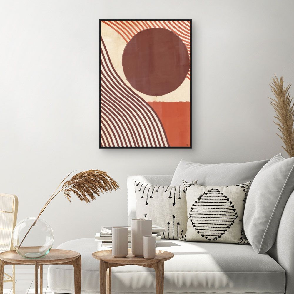 Tableau Lignes ondulées modernes