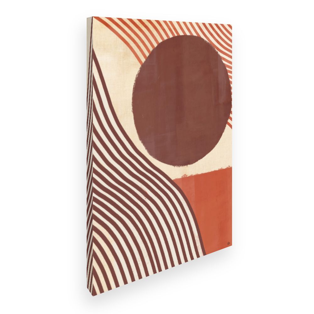 Toile Lignes ondulées modernes