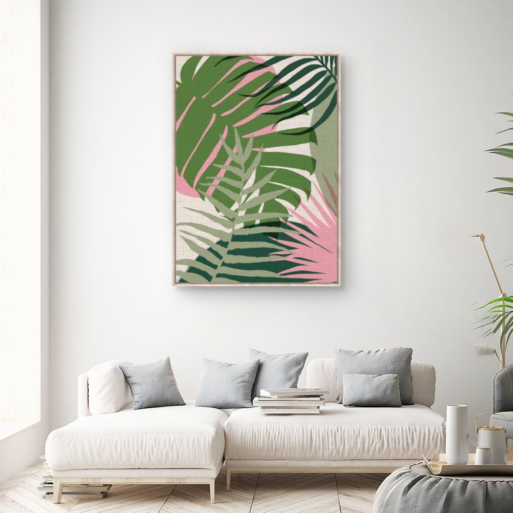 Tableau Feuilles exotiques
