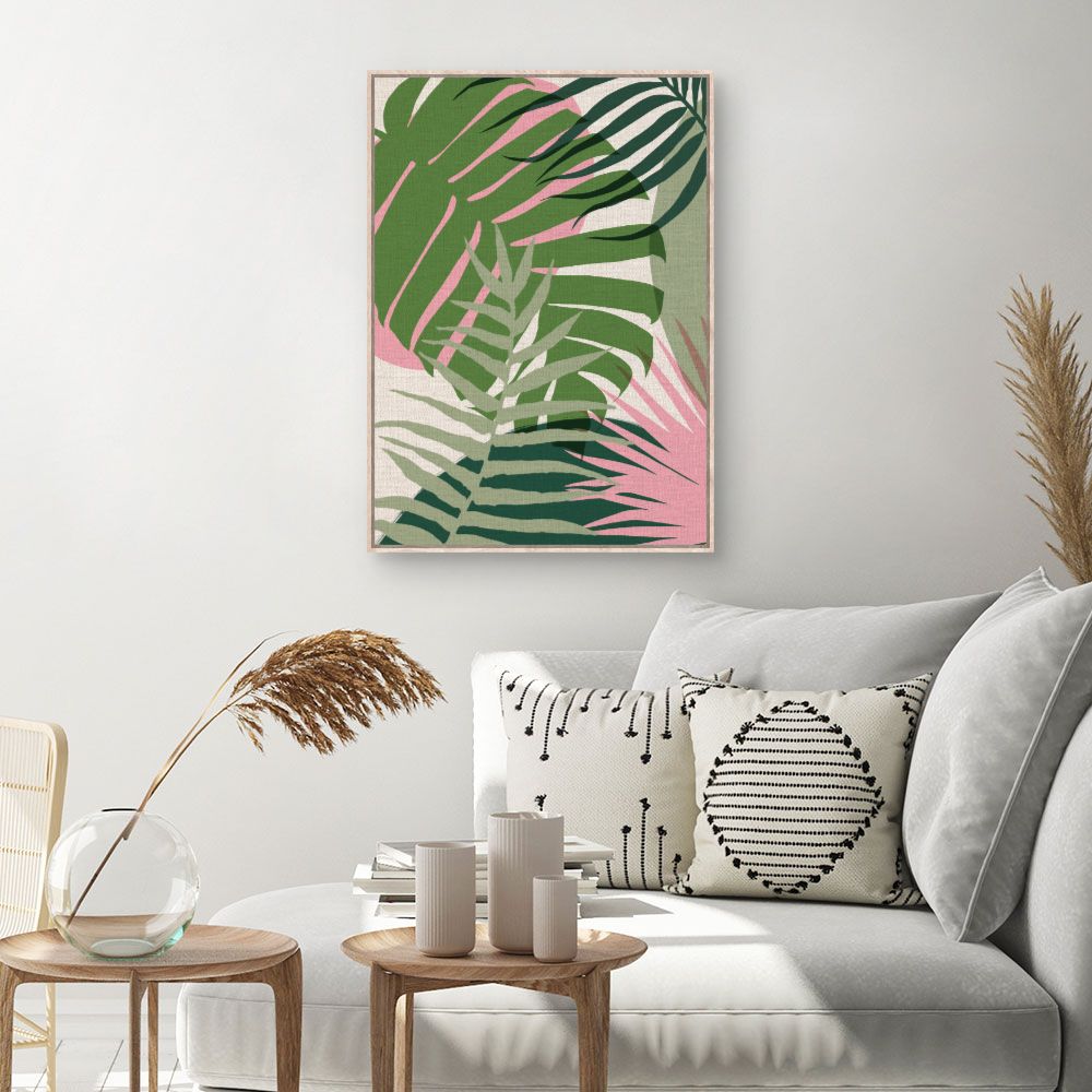 Tableau Feuilles exotiques