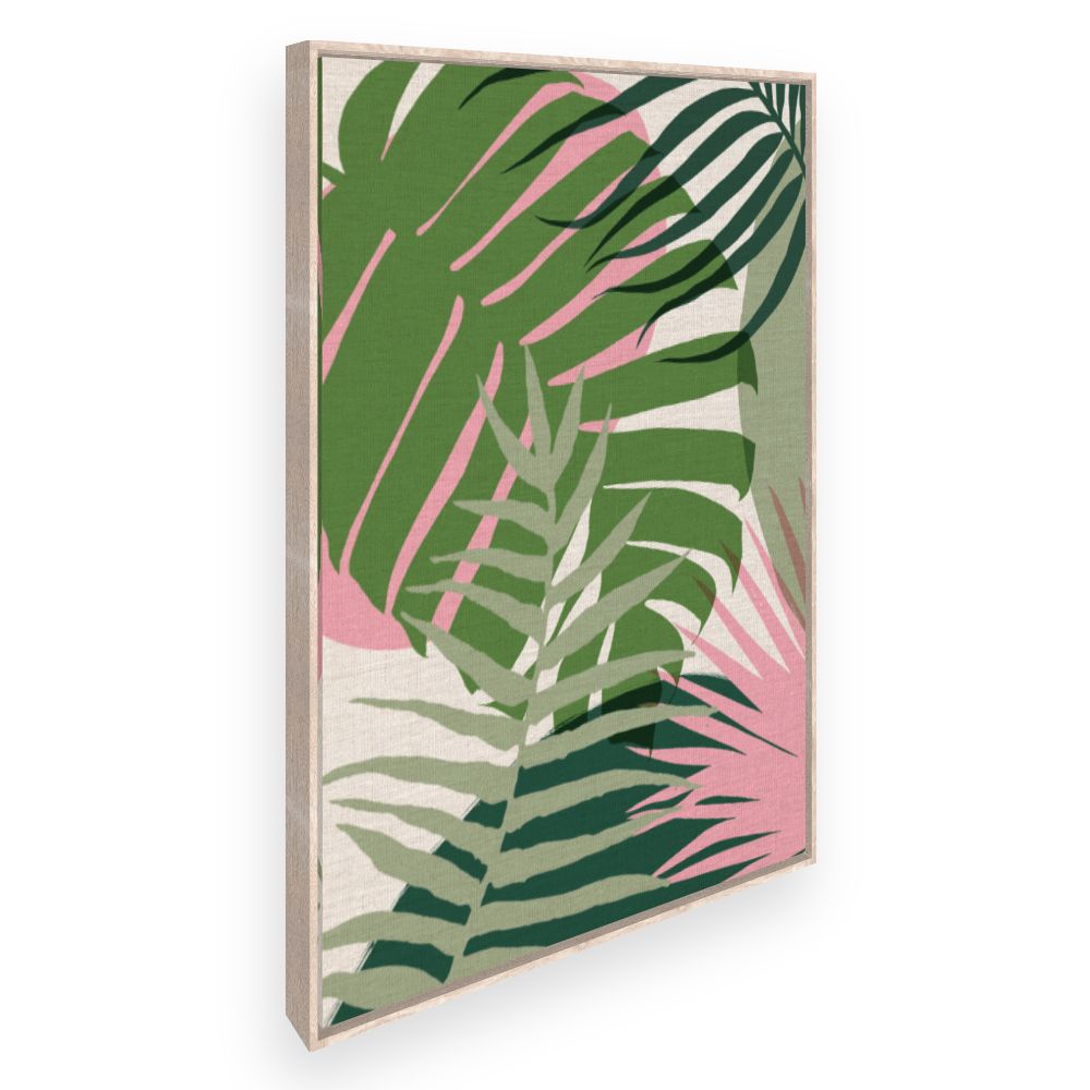 Toile Feuilles exotiques