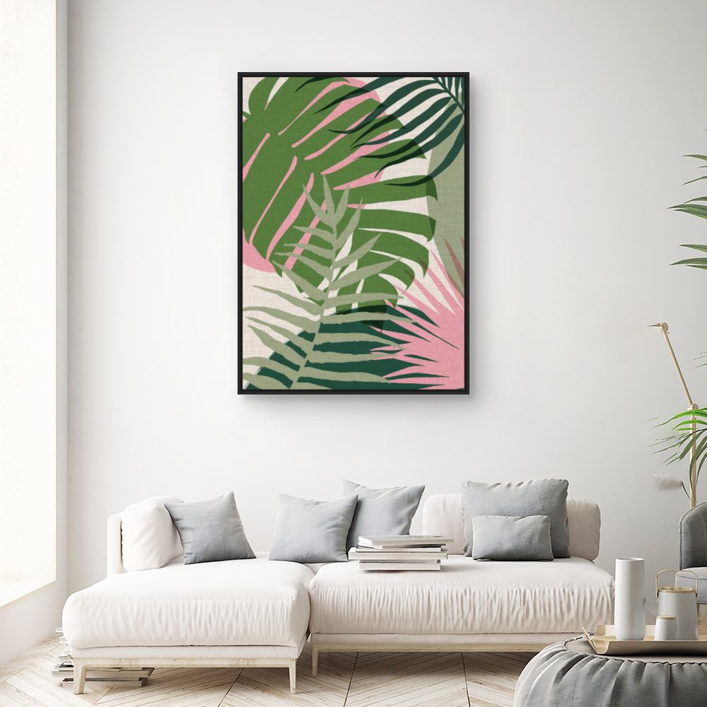 Tableau Feuilles exotiques
