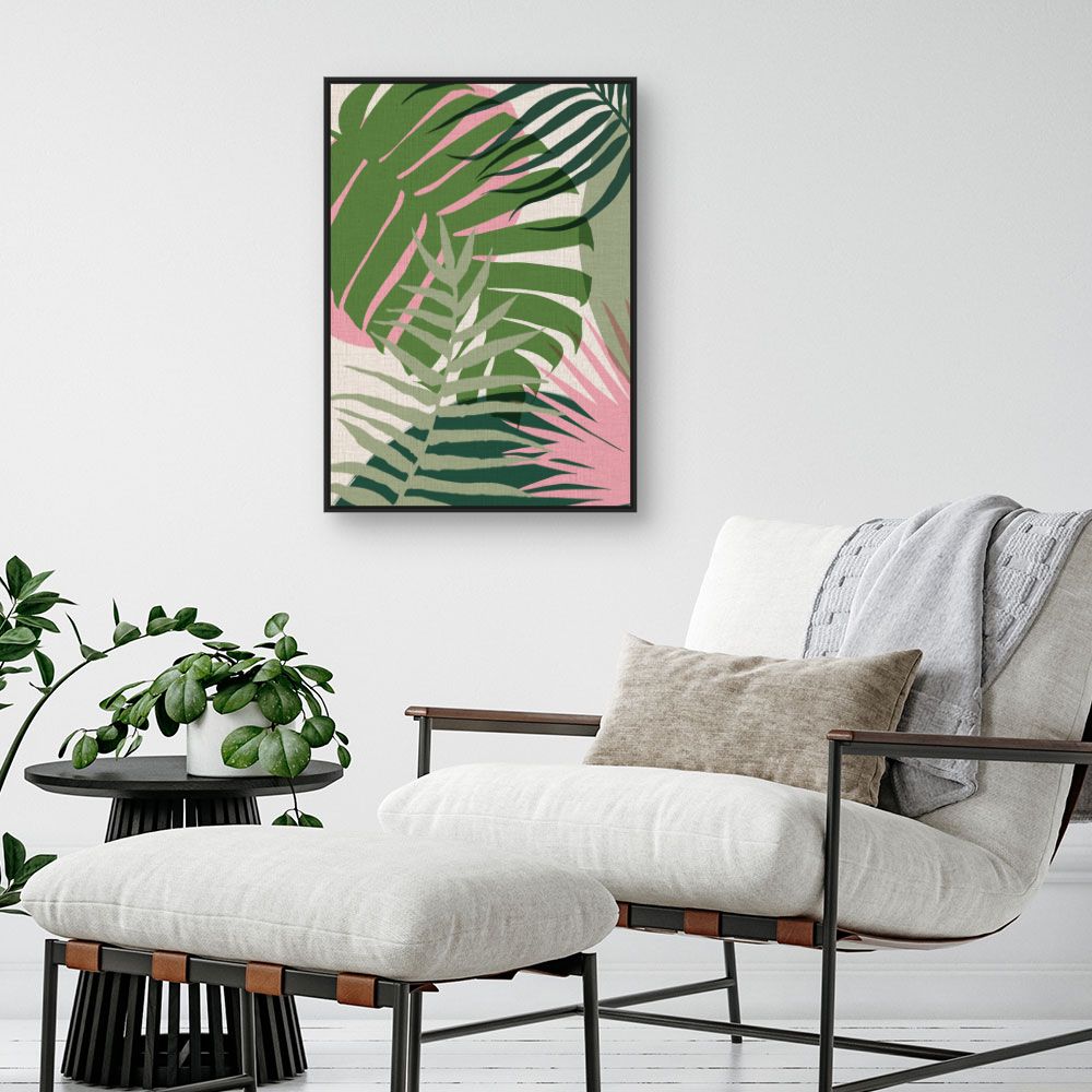 Tableau Feuilles exotiques