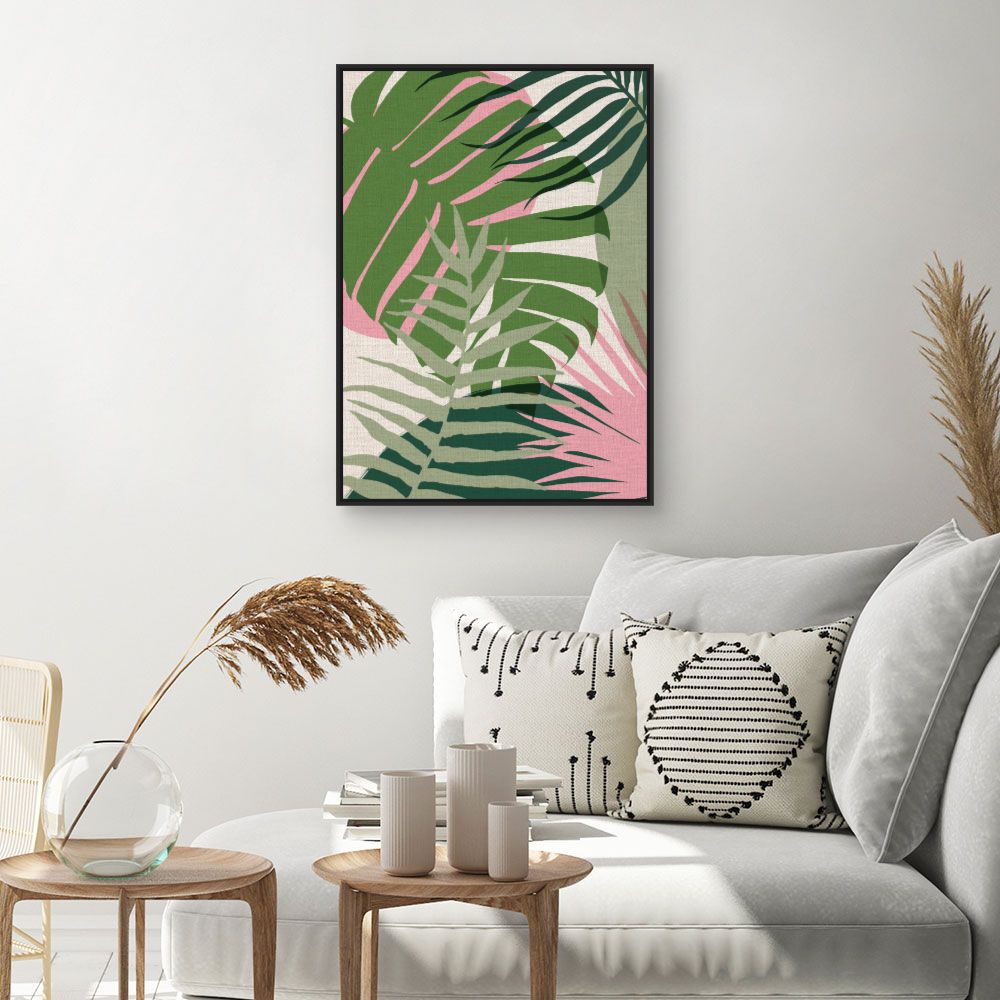 Tableau Feuilles exotiques