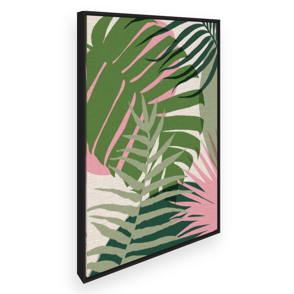 Toile Feuilles exotiques