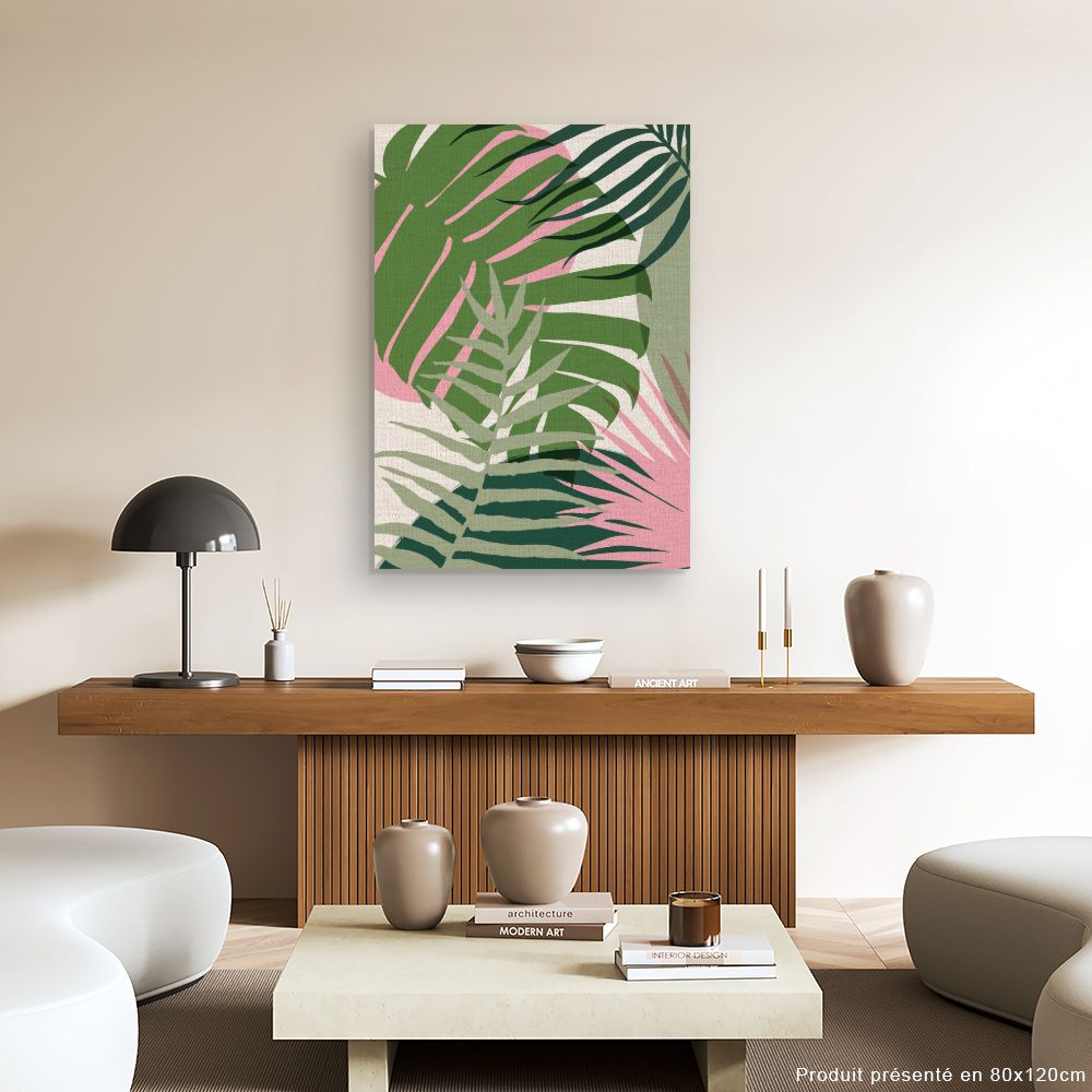 Tableau Feuilles exotiques