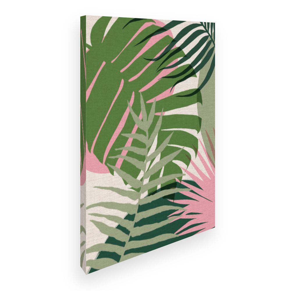 Toile Feuilles exotiques