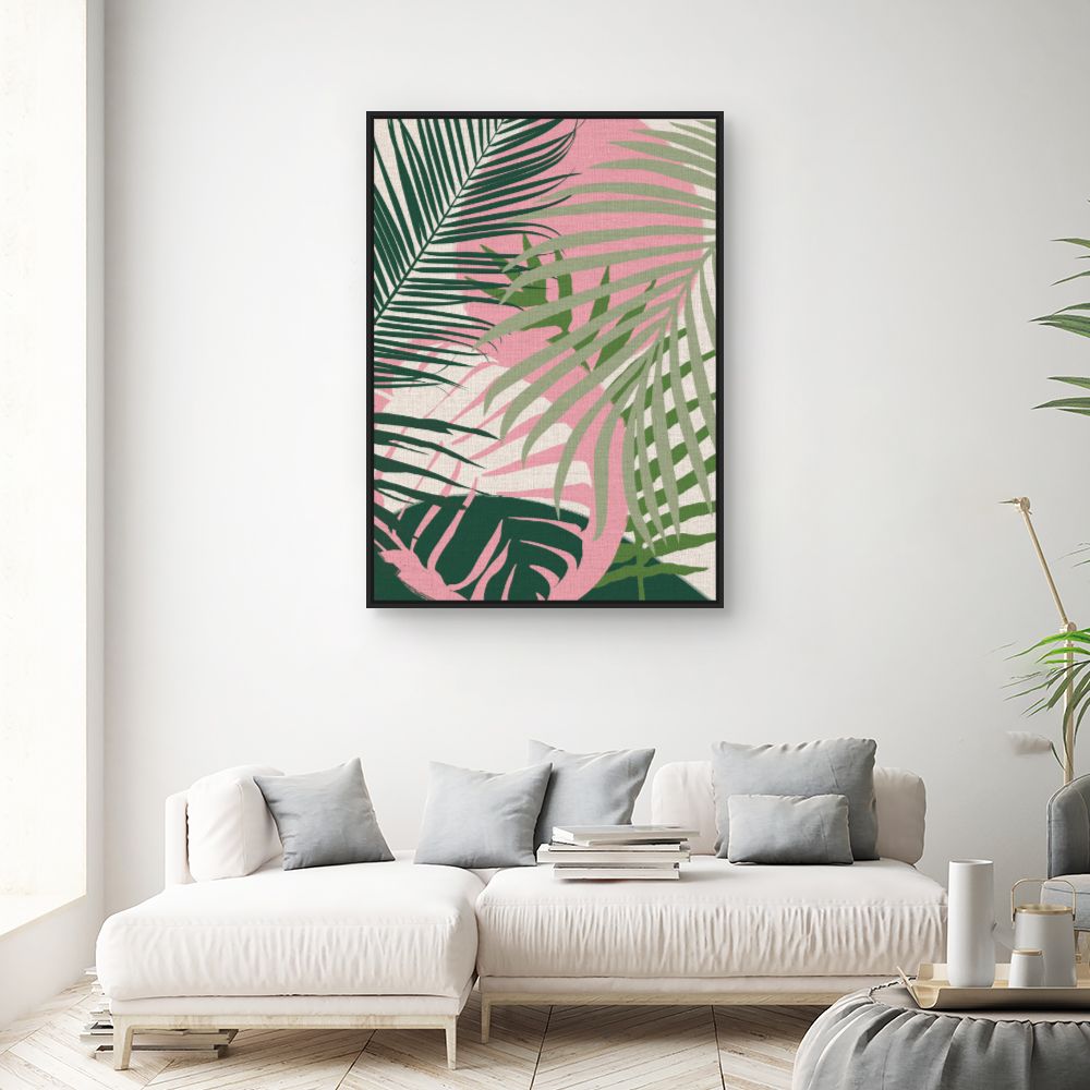 Tableau Feuilles tropicales