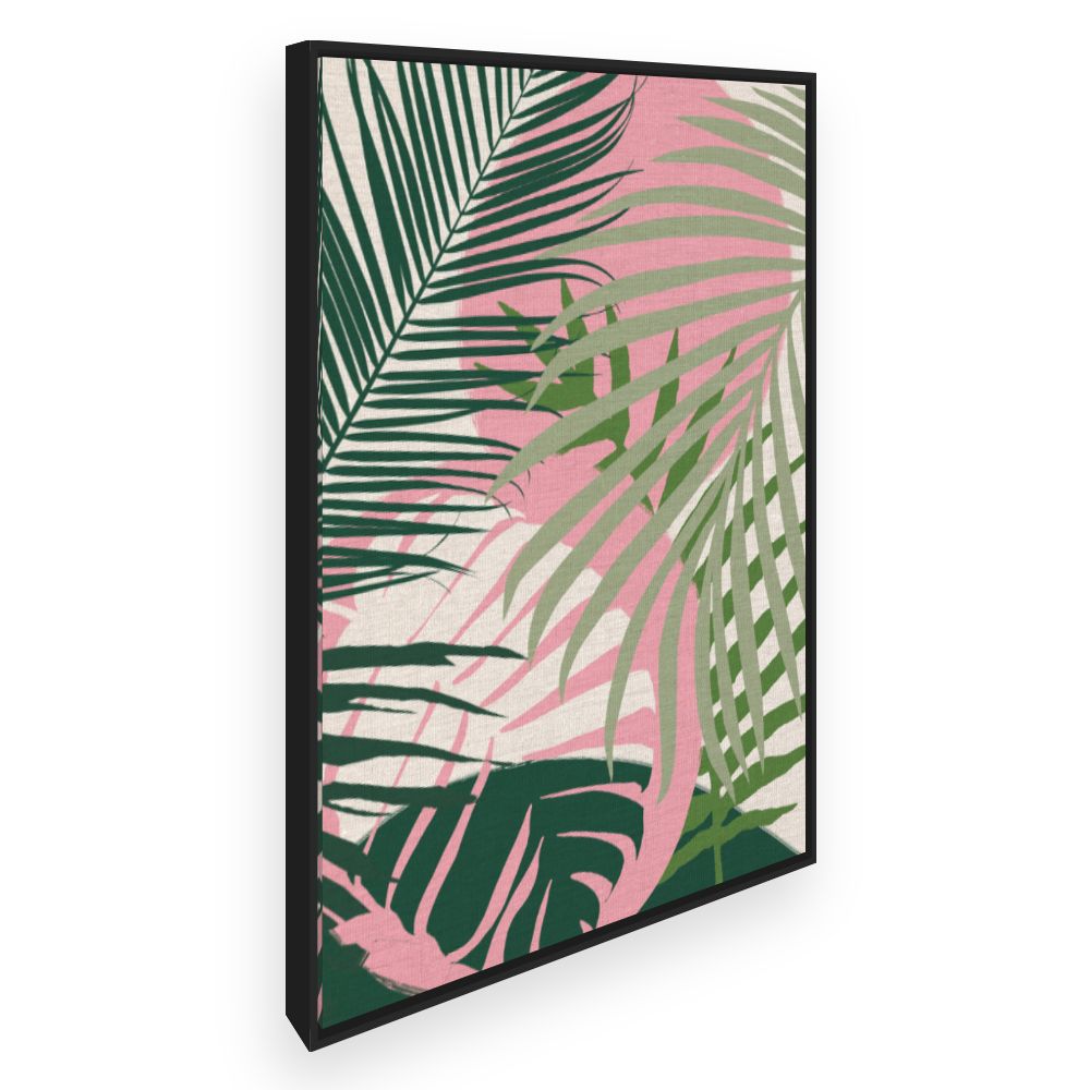 Toile Feuilles tropicales