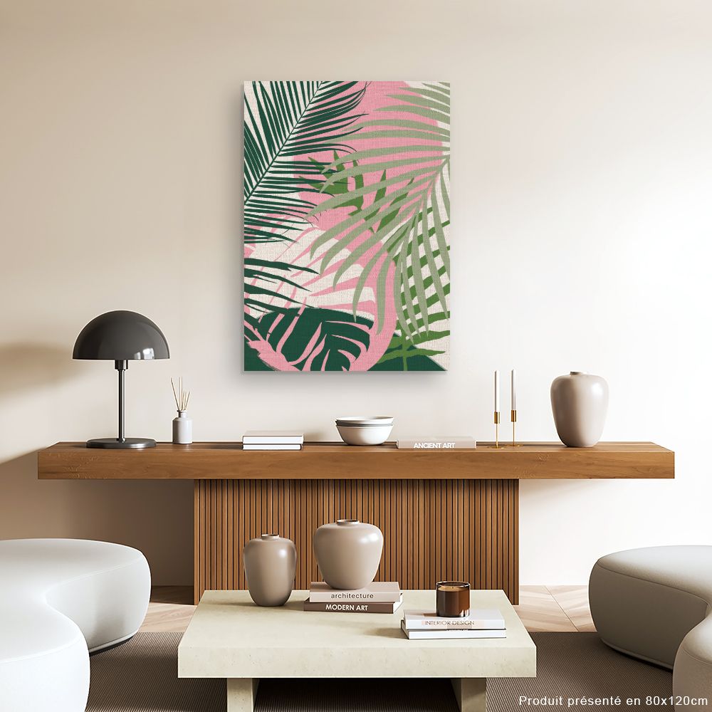 Tableau Feuilles tropicales