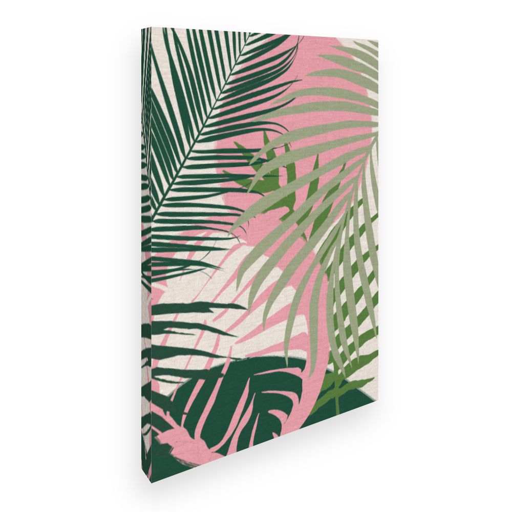 Toile Feuilles tropicales