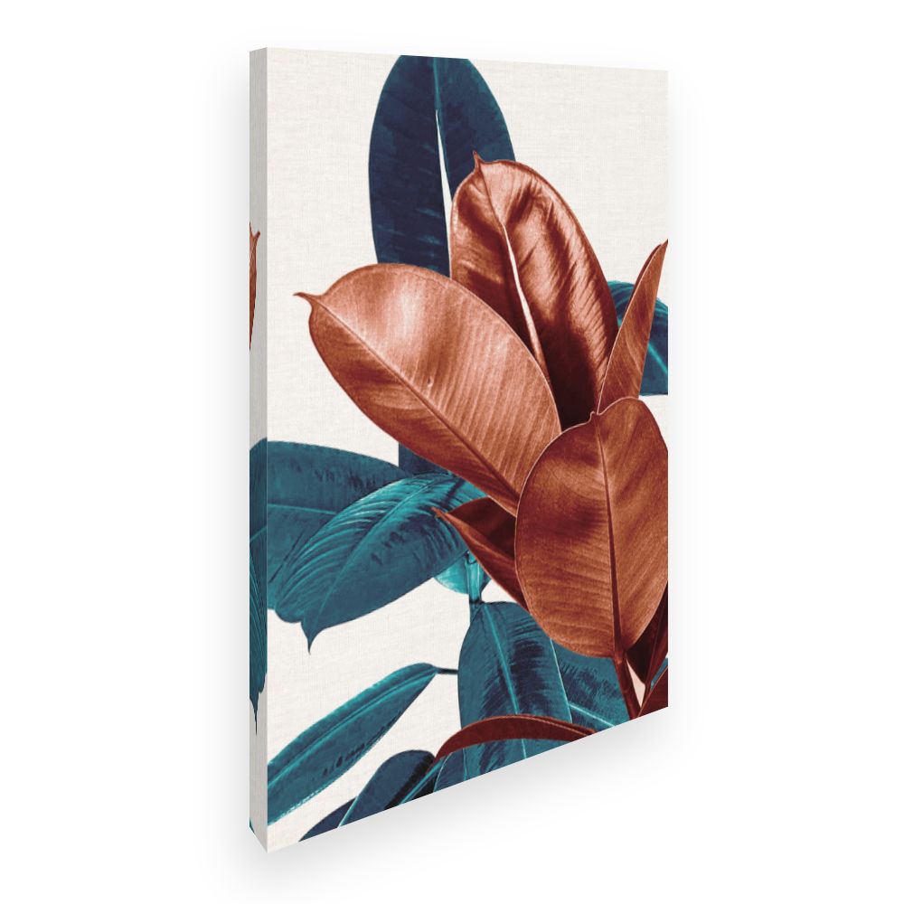 Toile Feuilles tropicales élégantes