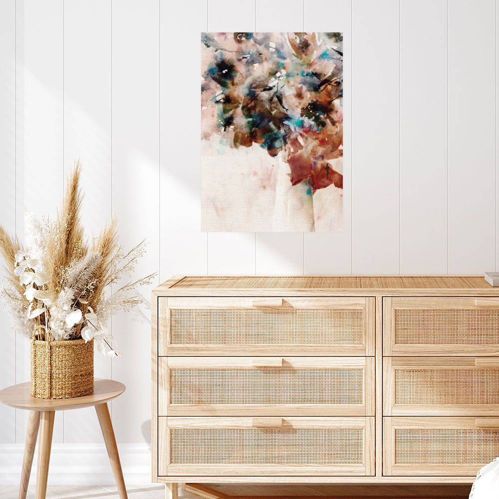 Affiche Éclat floral abstrait