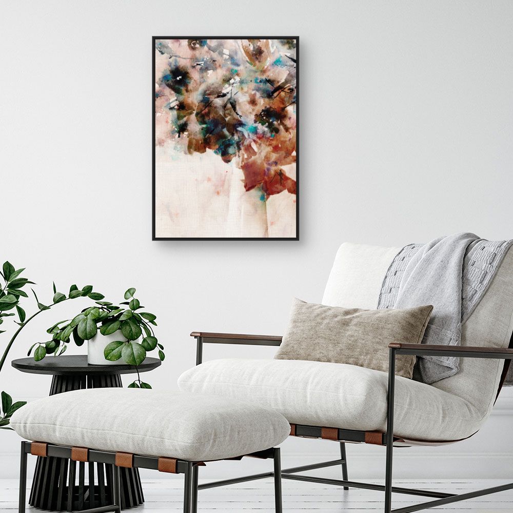 Tableau Abstrait floral vibrant