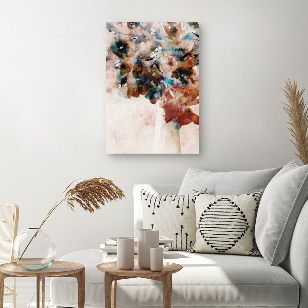 Tableau Abstrait floral vibrant