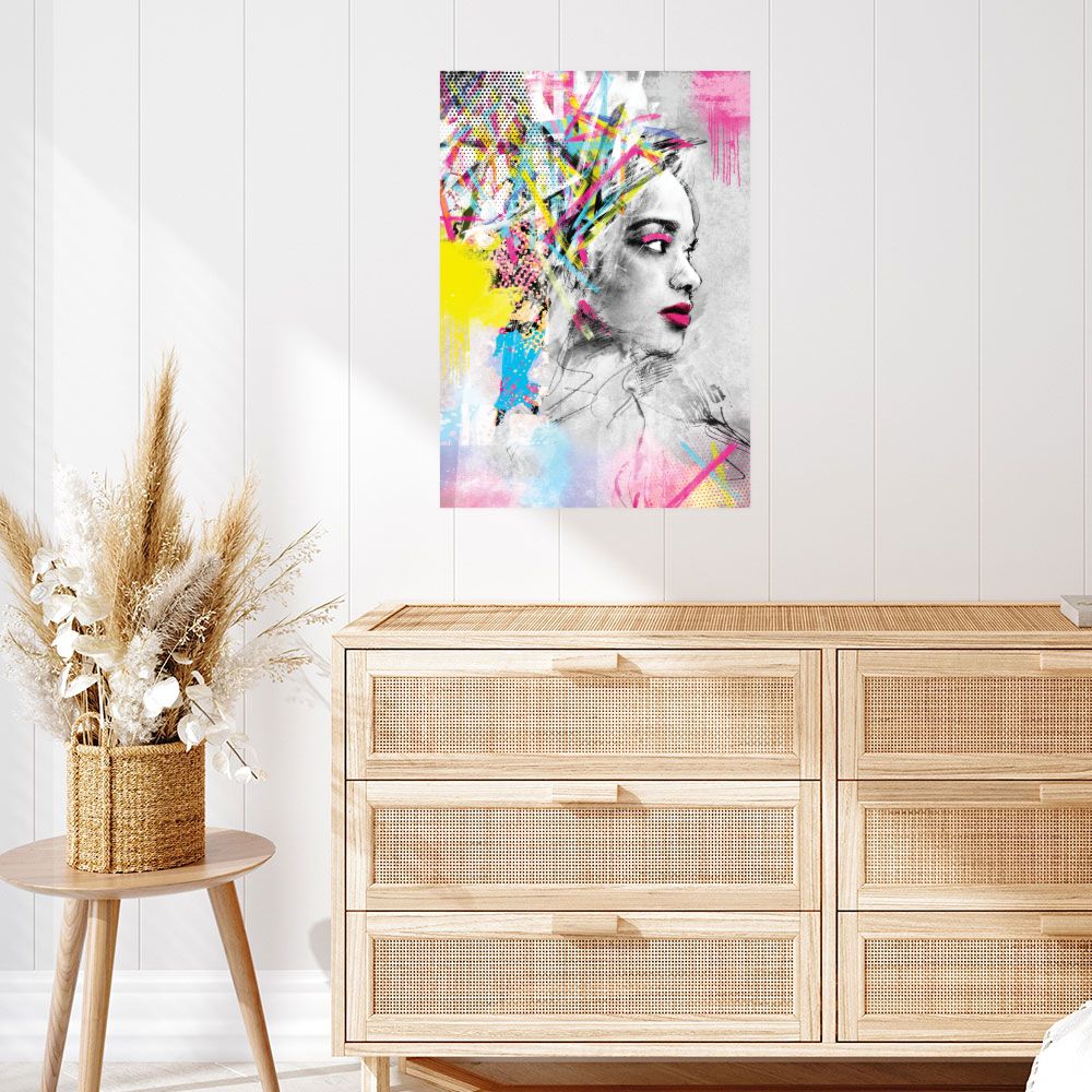 Affiche Portrait éclatant