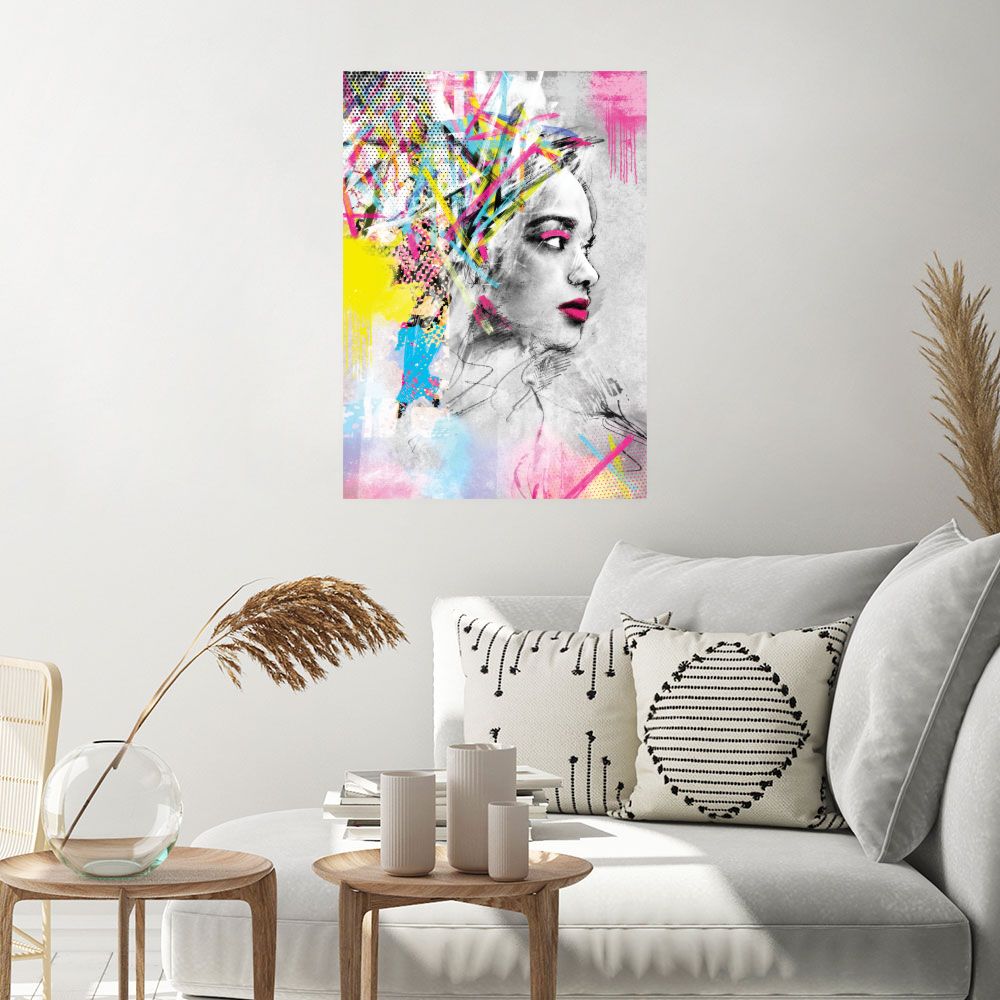 Affiche Portrait éclatant