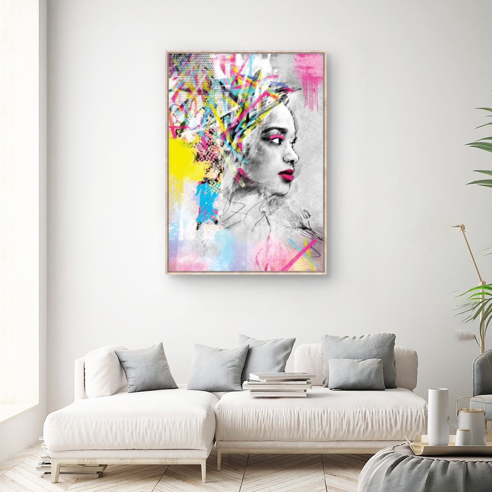 Tableau Portrait vibrant