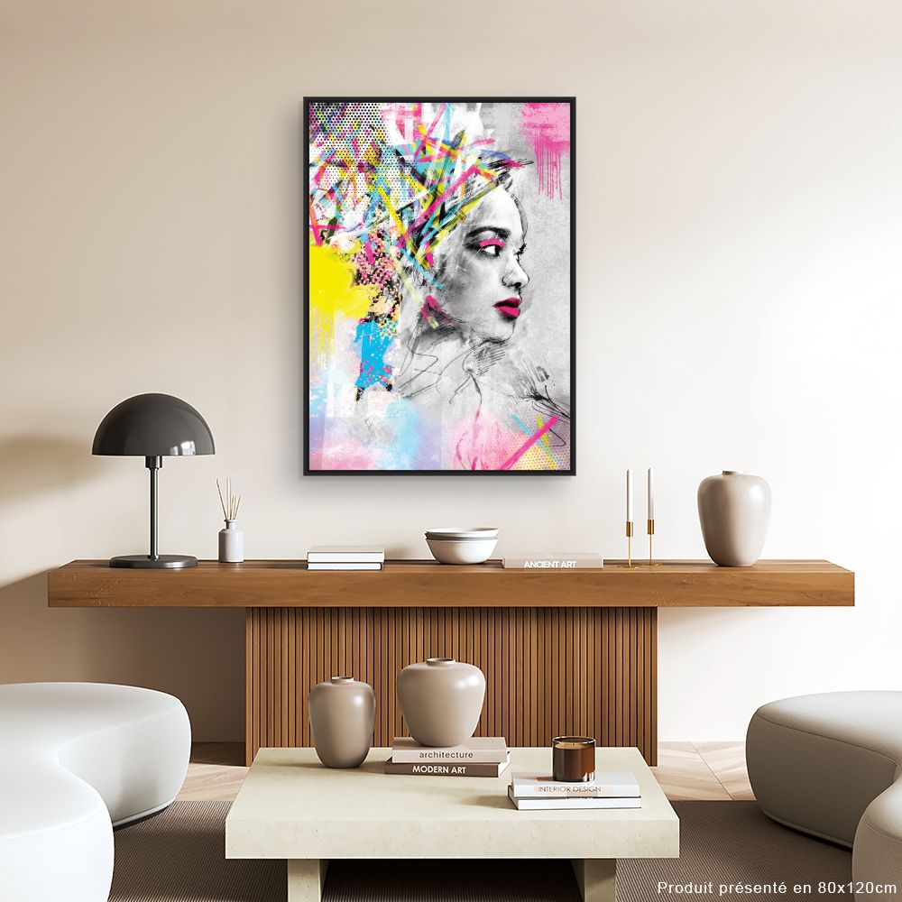 Tableau Portrait vibrant
