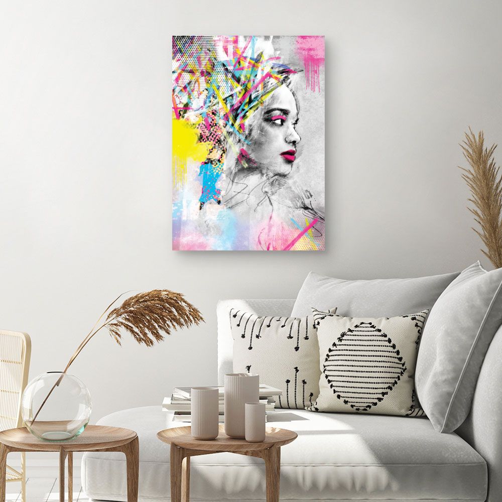 Tableau Portrait vibrant