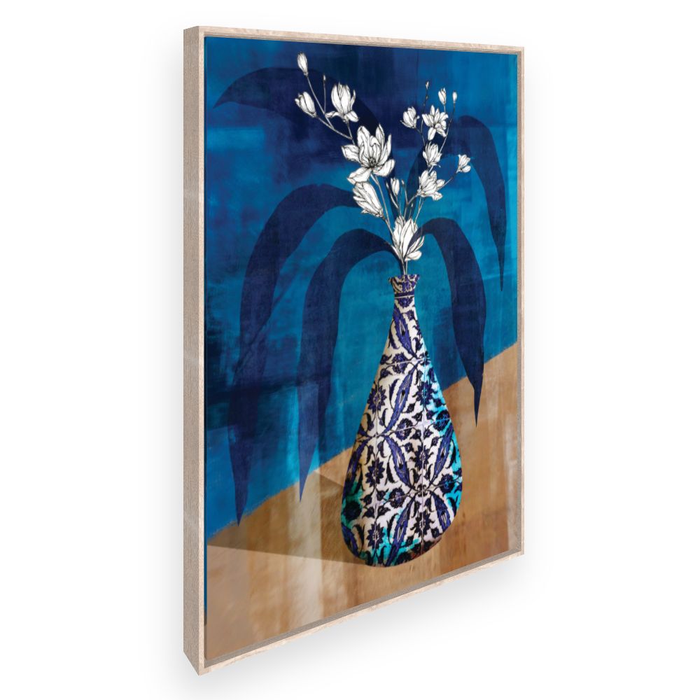 Toile Vase floral élégant