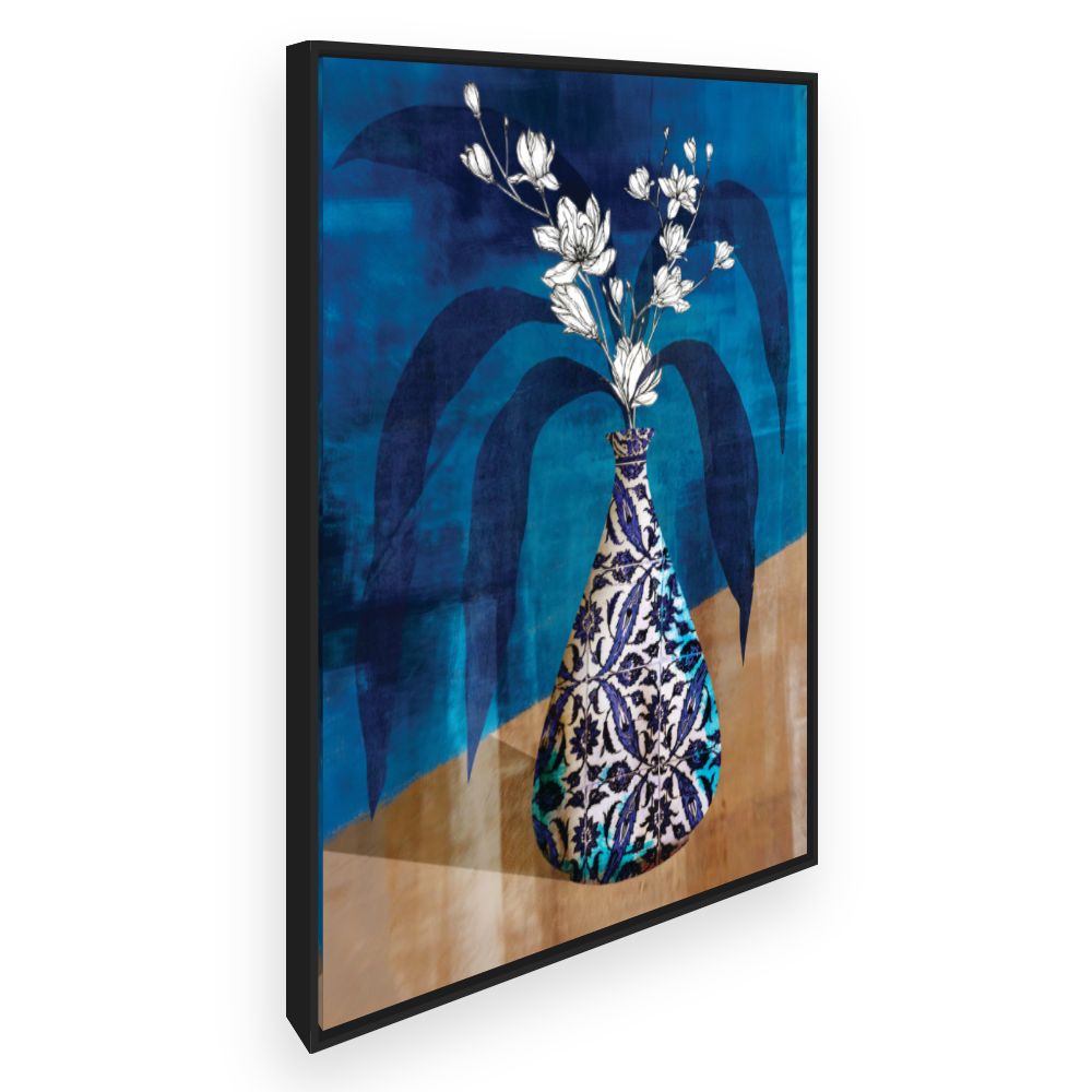 Toile Vase floral élégant