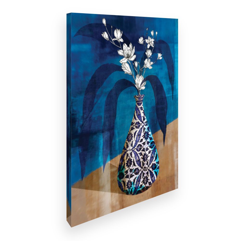 Toile Vase floral élégant