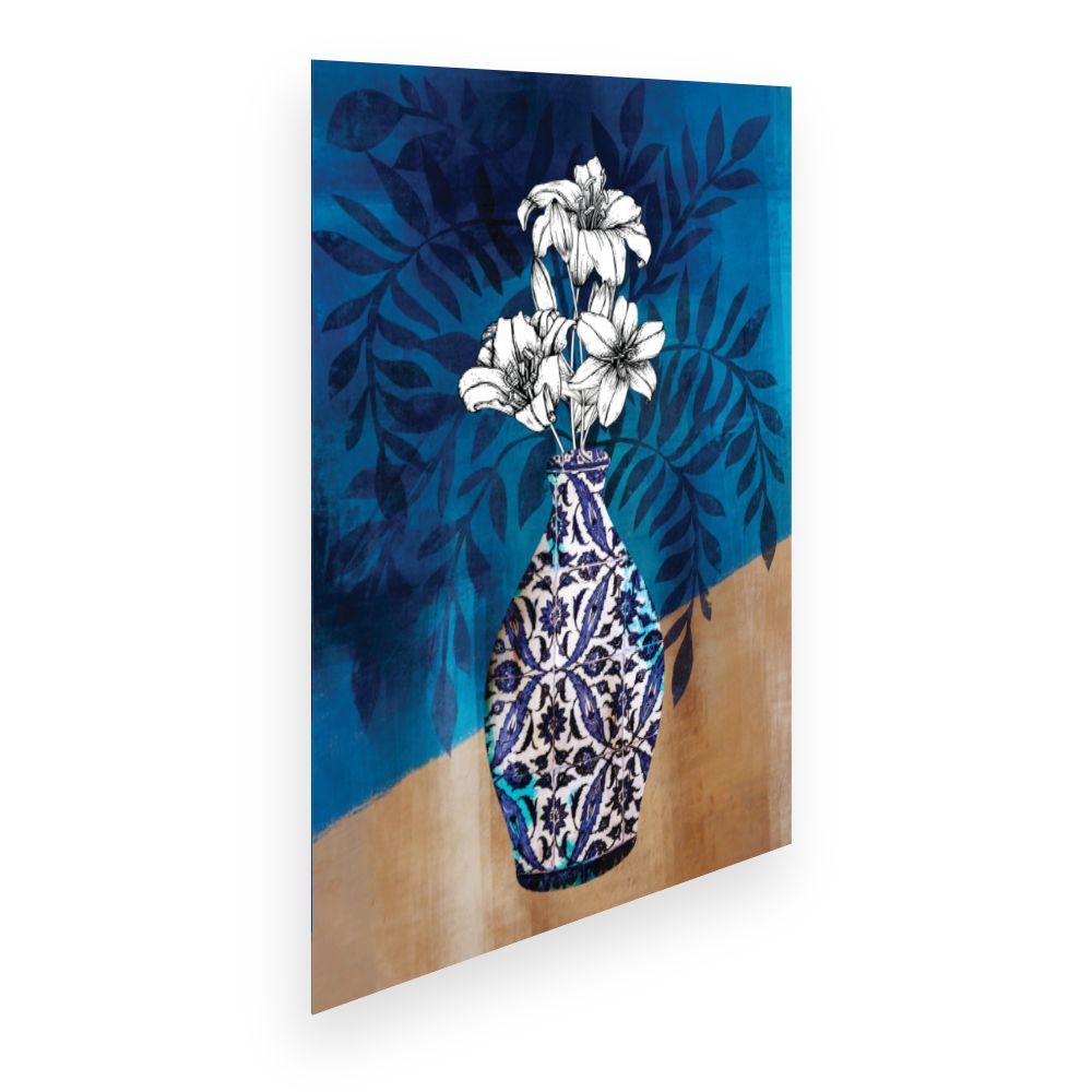 Affiche Vase floral exotique