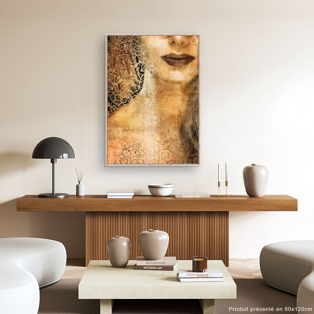 Tableau Féminité florale élégante