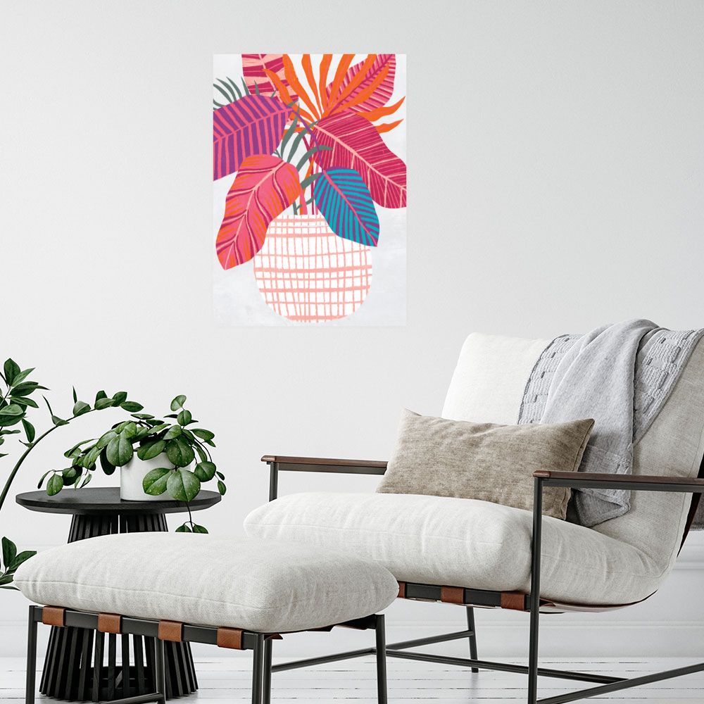 Affiche Feuillage exotique