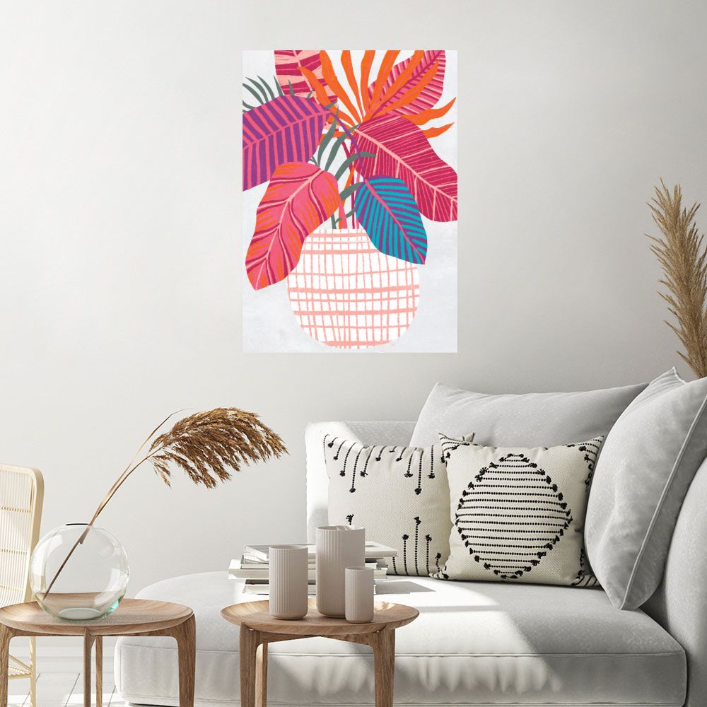 Affiche Feuillage exotique