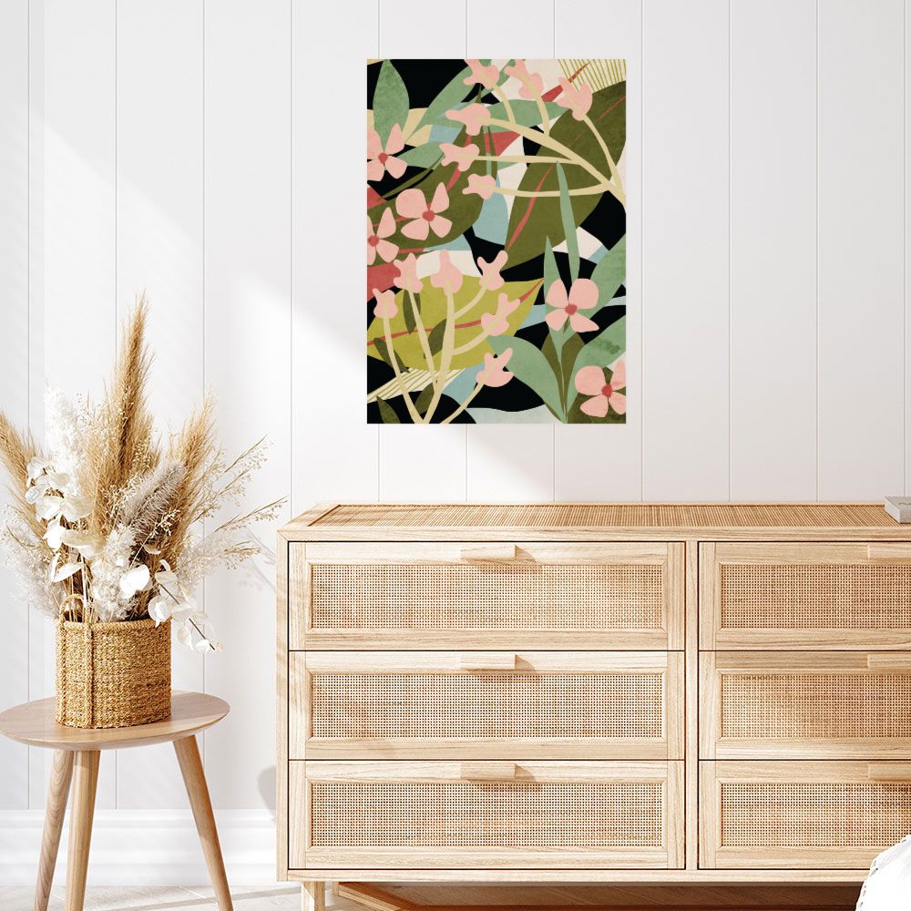 Affiche Fleurs abstraites vibrantes