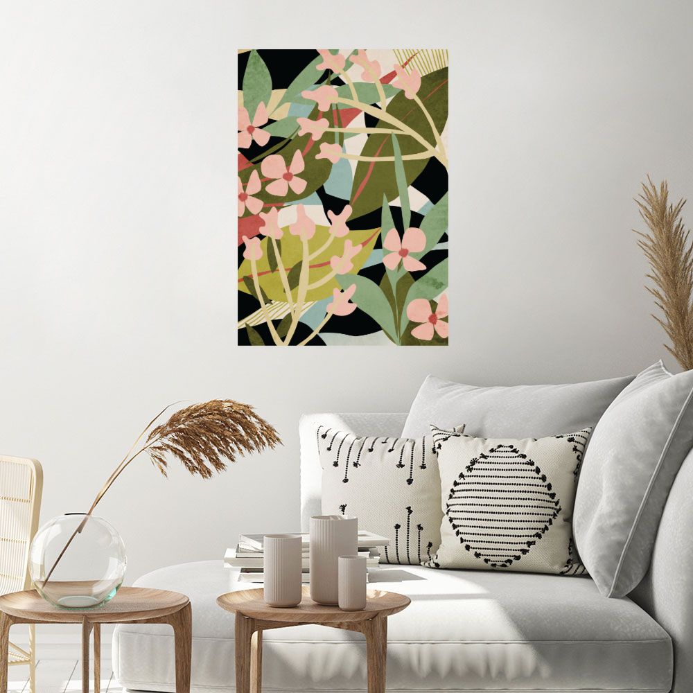 Affiche Fleurs abstraites vibrantes