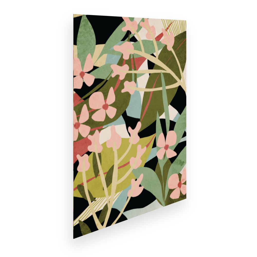 Affiche Fleurs abstraites vibrantes