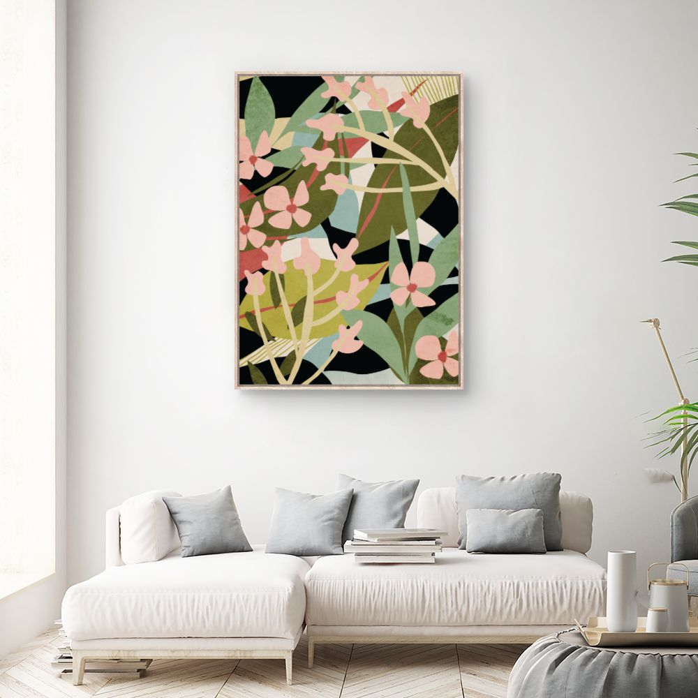 Tableau Fleurs abstraites